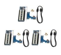 Mocturnity 3X PCI-e A Tarjeta Adaptadora PCI PCIE A 2 Ranura PCI Compatibilidad con Tarjeta de Captura Tarjeta Golden Tax Tarjeta de Sonido Tarjeta de Puerto Paralelo
