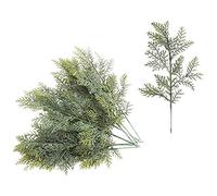 Mocturnity 40 Piezas de Ramitas de Cedro Artificial, Ramas de Espray de Cedro SintéTico, Ramitas de Cedro, Ramitas, Ramitas, Picos, Accesorios de Bricolaje para Navidad