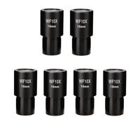 Mocturnity 6 Piezas WF10X Ocular de Campo Amplio Microscopio Biológico Lente óptica Ocular Gran Angular 23,2mm Tamaño de Montaje