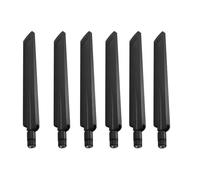 Mocturnity 6X Amplificador de Antena WiFi 18 Dbi 2.4Ghz Amplificador Conector Router WLAN, Negro