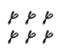 Mocturnity 6X Cable Corto Macho Una Macho Cable de Cable Plano Full HD para Audio Y Video HDTV TV