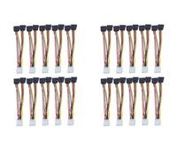 Mocturnity Adaptador de Ordenador Portátil de 20 Piezas 4 IDE Molex una 2 Serial y Splitter Cable de Fuente de Alimentación de Disco Duro Cable de Ordenador