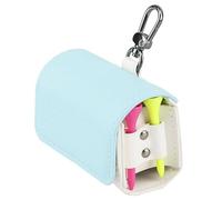 Mocturnity Bolsa para Pelotas de Golf Bolsa para Tees de Golf con Bloques de Colores Portabolsas Hebilla MagnéTica para Colgar de Metal para 2 Pelotas de Golf Azul