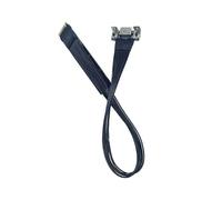 Mocturnity Cable de Extensión M.2 A Oculink 4i para M.2 Mkey NVME A SFF8611 Cable Adaptador PCIe 4.0 X4 Gen4 Cable Plateado de 20 cm