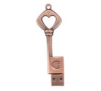 Mocturnity Cle USB 2.0 Metal USB Memoria USB Portátil Disco U de cobre Unidad Flash USB de cobre (cobre, 8 GB)