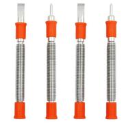 Mocturnity Juego de herramientas de resorte de 4 piezas con cincel 5/16 pulgadas y sello central de 1/8 pulgadas, conjunto de extracción de remaches de resorte para madera