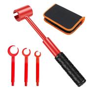 Mocturnity Juego de Llaves de Ajuste de Bisagras, Herramienta 4 en 1 para Ajustar Bisagras de Puerta, Llave de Ajuste de Acero, para Uso Residencial y Comercial.