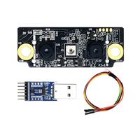 Mocturnity Módulo de Reconocimiento 3D FM225 Reconocimiento Fuera de Línea AI UART e Interfaz USB con Cámara Infrarroja Binocular Detección en