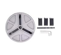 Mocturnity Perforadora Circular Redonda, Herramientas Perforadoras Ajustables con Broca de Posicionamiento y Hojas de 3 Dientes