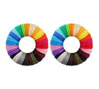 Mocturnity Recambios de PCL de Bolígrafo de Impresión 3D de 1,75 mm, Paquete de 40 Colores Aleatorios, Baja Temperatura de Fusión de 70 ℃, Regalos para Niños (200 Pies)