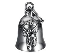 MOCY BELL - Campana de Motocicleta Angel Biker Guardian Gremlin Mocy Bell Acero Inoxidable Plateado