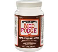 Mod Podge 8 oz Antique Matte Waterbase Sealer, Glue and Finish