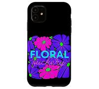 Mod Retro Colorido Adulto Floral Gen Z Pop Art Humor Sarcasmo Carcasa para iPhone 11