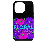 Mod Retro Colorido Adulto Floral Gen Z Pop Art Humor Sarcasmo Carcasa para iPhone 13 Pro