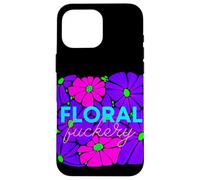 Mod Retro Colorido Adulto Floral Gen Z Pop Art Humor Sarcasmo Carcasa para iPhone 16 Pro MAX