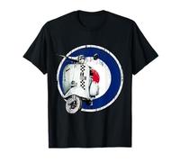 Mod Ska Vintage Diseño Retro Círculo Modernista Camiseta