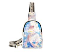 Moda Anime Girls Lemon Yellow Daisies - Riñonera cruzada resistente para viajes, Margaritas amarillas limoneras de anime para niñas, 1 talla, Margaritas amarillas limoneras de anime para niñas, 1