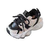 Moda Big Kids Winter Water Proof Flat Keep Warm Comfort Shoes Niña Oro Tenis (Black, 29 Little Child)