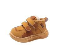 Moda Big Kids Winter Water Proof Flat Keep Warm Comfort Shoes Niña Violeta Running Zapatillas (Yellow, 28.5 Little Child)