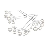 Moda Boda Dama de Honor Perlas Horquillas para el Cabello Peine Blanco Elegante y Popular Lovely And Professional