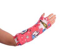 Moda brazo fundido, en la paz de diversión, mantiene la fundido limpia, protege la ropa y muebles (adulto mediano/grande, Comic burbuja rosa)