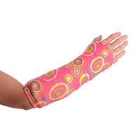 Moda brazo fundido, en la paz de diversión, mantiene la fundido limpia, protege la ropa y muebles (juventud pequeña/mediana, color rosa Loopy)
