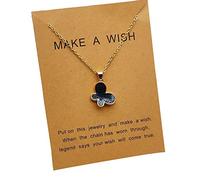 Moda coreana lindo colgante collar para mujer color dorado declaración clavícula cadena amistad pareja familia joyasOperación fácil