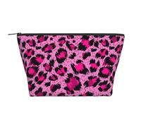 Moda De Belleza De Leopardo Rosa De Lujo, Bolsa de artículos de tocador Bolsa de Maquillaje Bolsa de cosméticos Bolsa de artículos de tocador de Viaje portátil