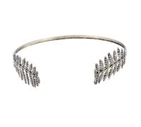 Moda de la corona de la hoja y cómoda elegante Laurel de metal retrovisada Crown Crown Ancient Cyan Goddess Headsis para mujeres Accesorios para el cabello de las niñas