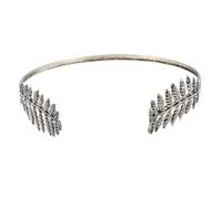 Moda de la corona de la hoja y cómoda elegante Metal retrovisada Laurel Crown Crown Ancient Cyan Goddess Cadera para mujeres niñas