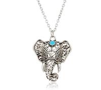 Moda Elefante Animal Elefante Afortunado Collar Joyería diaria para mujer/niña Cómodo y práctico bien tratado.