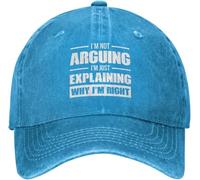 Moda Gorra de Golf No Estoy Discutiendo, Solo Estoy explicando por qué Tengo razón. Visera Sombrero Nueva Gorra Deportiva para Verano Hombre Motociclet