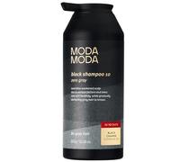 MODA MODA Champú para el cabello gris-negro | Natural Dark Vojacentlichung Color Champú Tinte para el cabello y el cuero cabelludo | Antiedad y dispensador de volumen Champú gris Reduce la rotura del