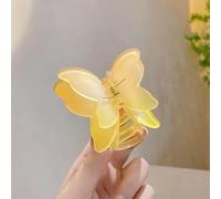 Moda mujer esmerilado gradiente color mariposa forma garra clips pelo garra pasadores mujer accesorio-E1