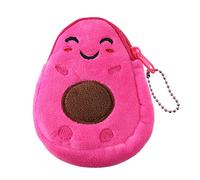 Moda Mujeres Aguacate Forma Mini Monedero Casual Niñas Preciosa Pequeña Cartera, Rosa Roja