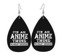Moda Pendientes De Cuero Mujer Es una cosa del anime, no lo entenderías Pendiente de Lágrima Ligeros Pendientes de gota para Aniversario Decoración Cumpleaños