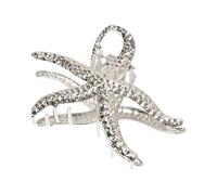 Moda Pez de mar en forma de garra de pelo dorado plata Horquilla Agarre seguro para moños de pelo evento formal oro y plata Barrettes