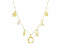Moda simple burbuja AZ carta clavícula cadena mujer perla colgante collar regalo collares regalos joyería, Acero inoxidable, No es una piedra preciosa