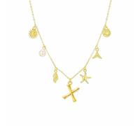 Moda simple burbuja AZ carta clavícula cadena mujer perla colgante collar regalo collares regalos joyería, Acero inoxidable, No es una piedra preciosa