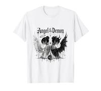 Moda Urbana Manga gótica de Angel & Demon Sisterhood Camiseta