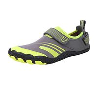Moda Verano Zapatos de Agua Hombres Mujeres Zapatos de Secado Rápido Senderismo Natación Buceo Zapatos Tracing Zapatos Rayas Ligeras Deslizamiento On, gris, 41 EU