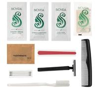 Moda West 96 kits de higiene - Estuche a granel de artículos de tocador de lujo al por mayor para hombres, mujeres, viajes, caridad, 24 - Kits, 12 unidades