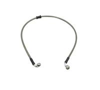 MODADA Tubo Freno Moto Manguera Freno Acero Trenzada para Motocicleta Carreras Universal 300 Mm A 2200 Mm con Ángulo De 90 Grados para Freno Hidráulico 10 Mm Y 10 Mm Latiguillo Freno(Silver 190cm)