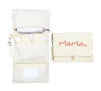 MODAKIDS Organizador de bolsa de bebé, cochecito de bebé portátil, mini bolsa de pañales, juego de viaje con bolsa de bebé acolchada con correas para cochecito (Mama)