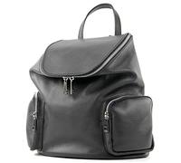 modamoda de - ital Mochila para mujer en cuero T175, Color:negro