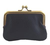 modamoda de P07 - Cartera pequeña de piel para mujer, hecha a mano en Italia, azul oscuro, extra-small, Retro