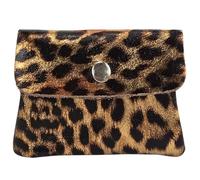 modamoda de P09 - Cartera de piel para mujer (11 x 1 x 8 cm, hecha a mano en Italia), Leo Cobre Oro Metálico, XS, Apto para uso diario