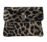 modamoda de P09 - Cartera de piel para mujer (11 x 1 x 8 cm, hecha a mano en Italia), Leo Oro Antiguo Metálico, XS, Apto para uso diario