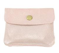 modamoda de - P09 - Cartera de piel para mujer (tamaño pequeño), Rosa Beige Metálico, extra-small, Pequeño, ligero