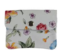 modamoda de P09 Monedero de piel auténtica para mujer, pequeño, 11 x 1 x 8 cm, hecho a mano en Italia, extra-small, Moderno